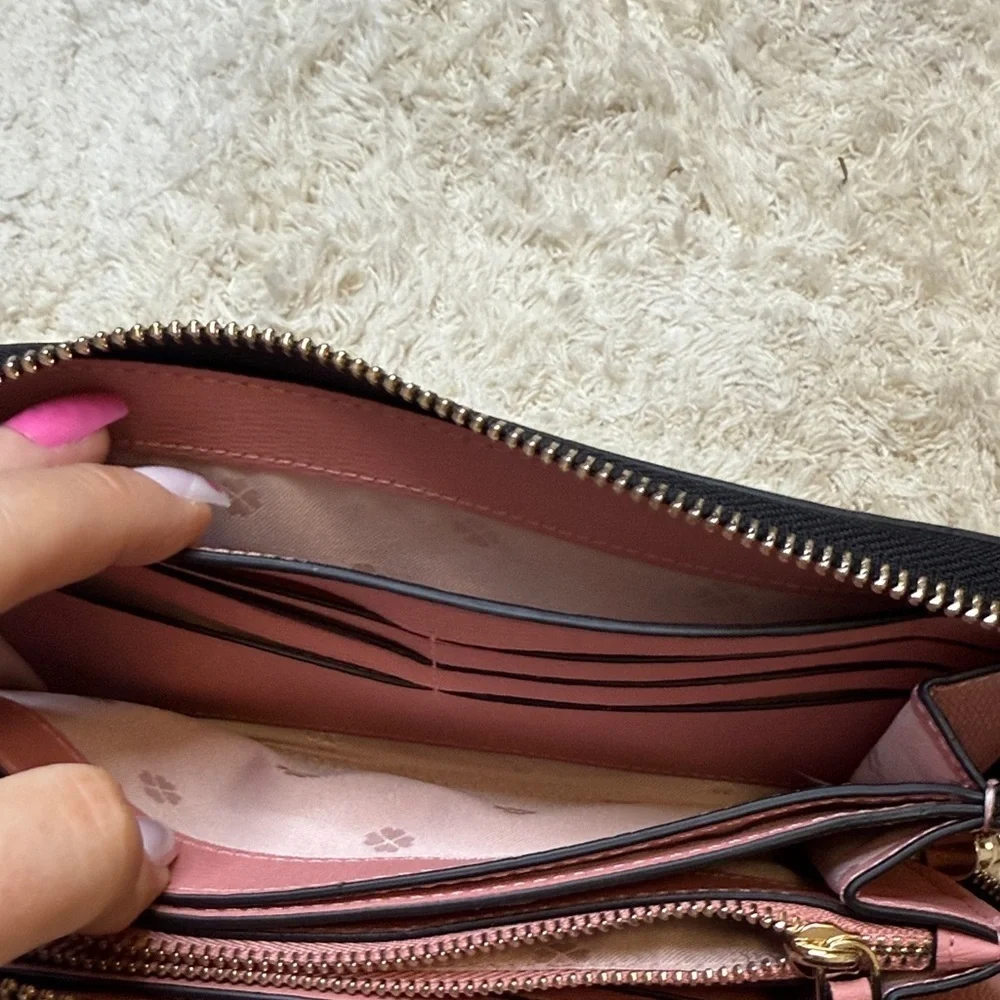 Kate Spade Spencer Ditsy Rose Zip Around Continental Wallet